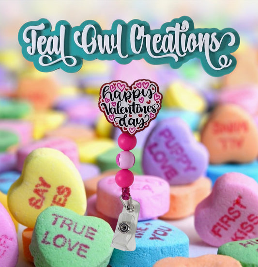 "Happy Valentine's Day" Badge Reel